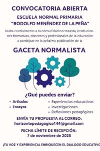 Convocatoria Abierta – Gaceta Normalista